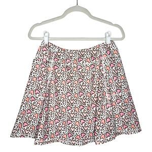 The Magic Box Mickey Mouse Leopard Print Disney Mini Athletic Skort Size Large